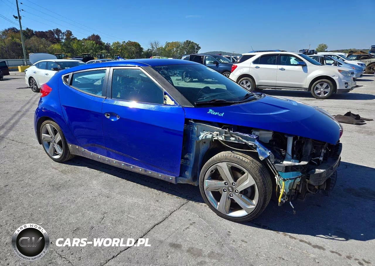 2013 Hyundai Veloster Turbo VIN:KMHTC6AE0DU156826 - 4