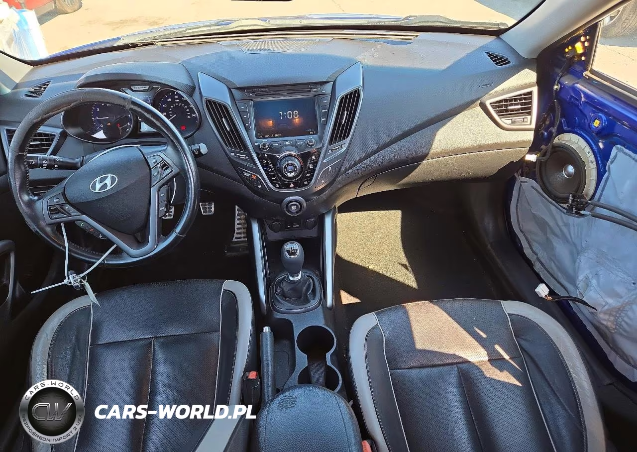 2013 Hyundai Veloster Turbo VIN:KMHTC6AE0DU156826 - 8