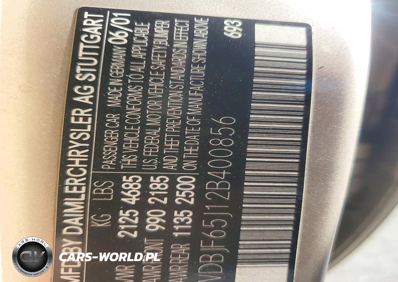 2002 Mercedes-Benz E 320 VIN:WDBJF65J12B400856 - 12
