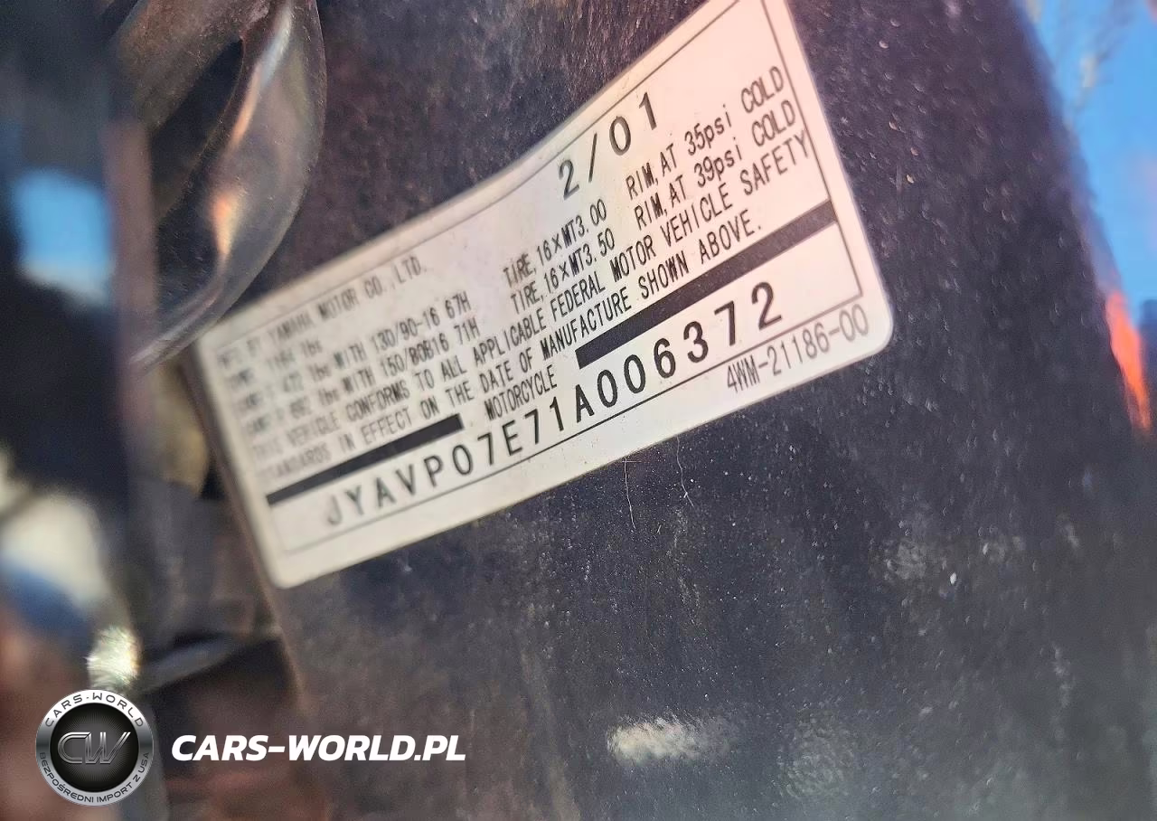 2001 Yamaha Xv1600 Atl VIN:JYAVP07E71A006372 - 9
