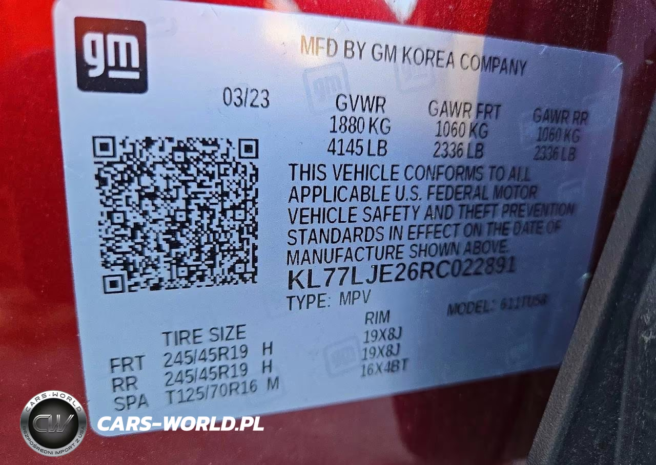 2024 Chevrolet Trax 2Rs VIN:KL77LJE26RC022891 - 12
