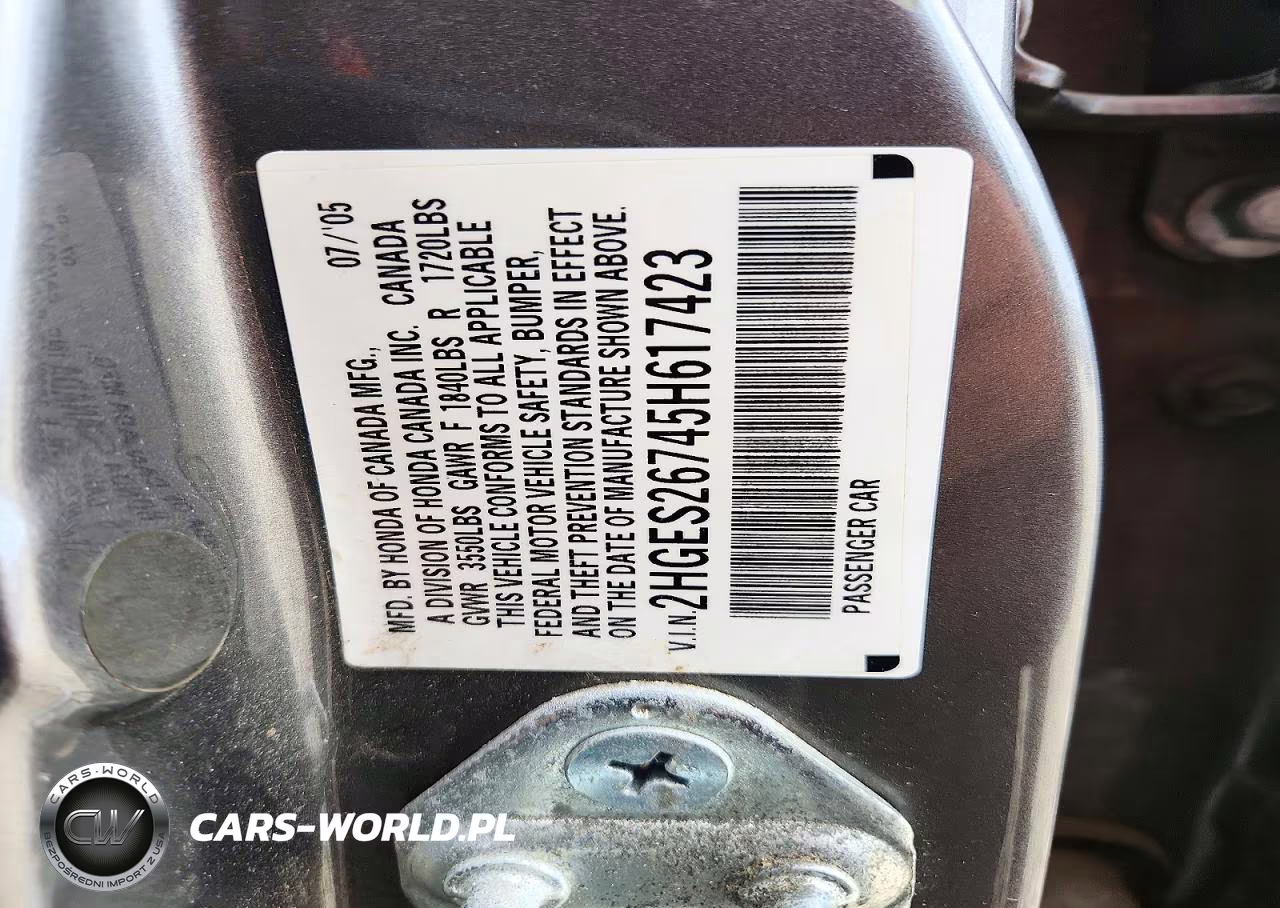 2005 Honda Civic Ex VIN:2HGES26745H617423 - 12