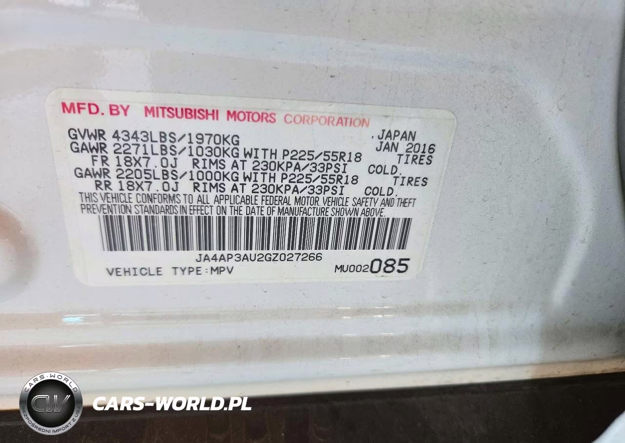 2016 Mitsubishi Outlander Sport Es VIN:JA4AP3AU2GZ027266 - 14