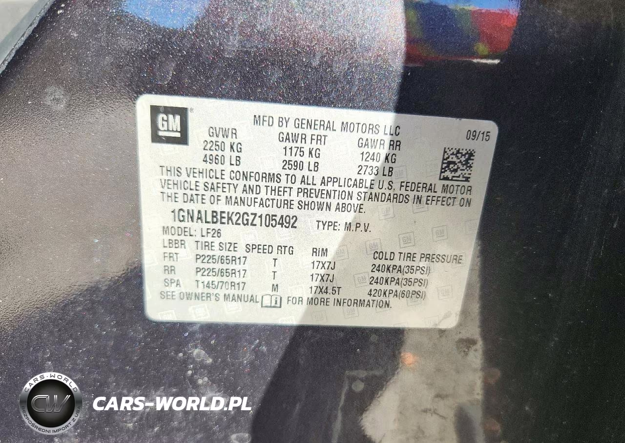 2016 Chevrolet Equinox Ls VIN:1GNALBEK2GZ105492 - 14
