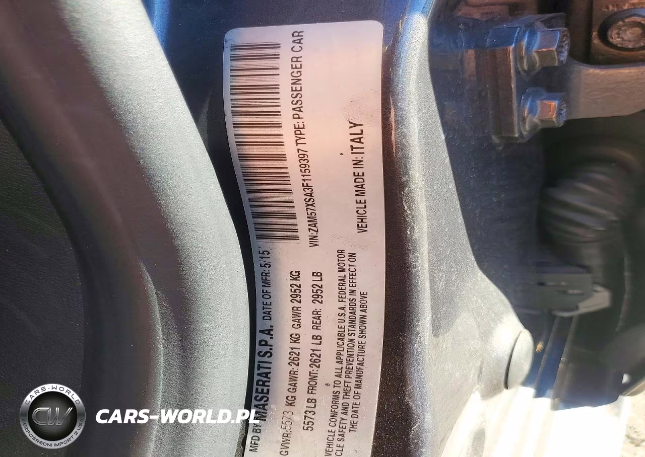 2015 Maserati Ghibli VIN:ZAM57XSA3F1159397 - 12