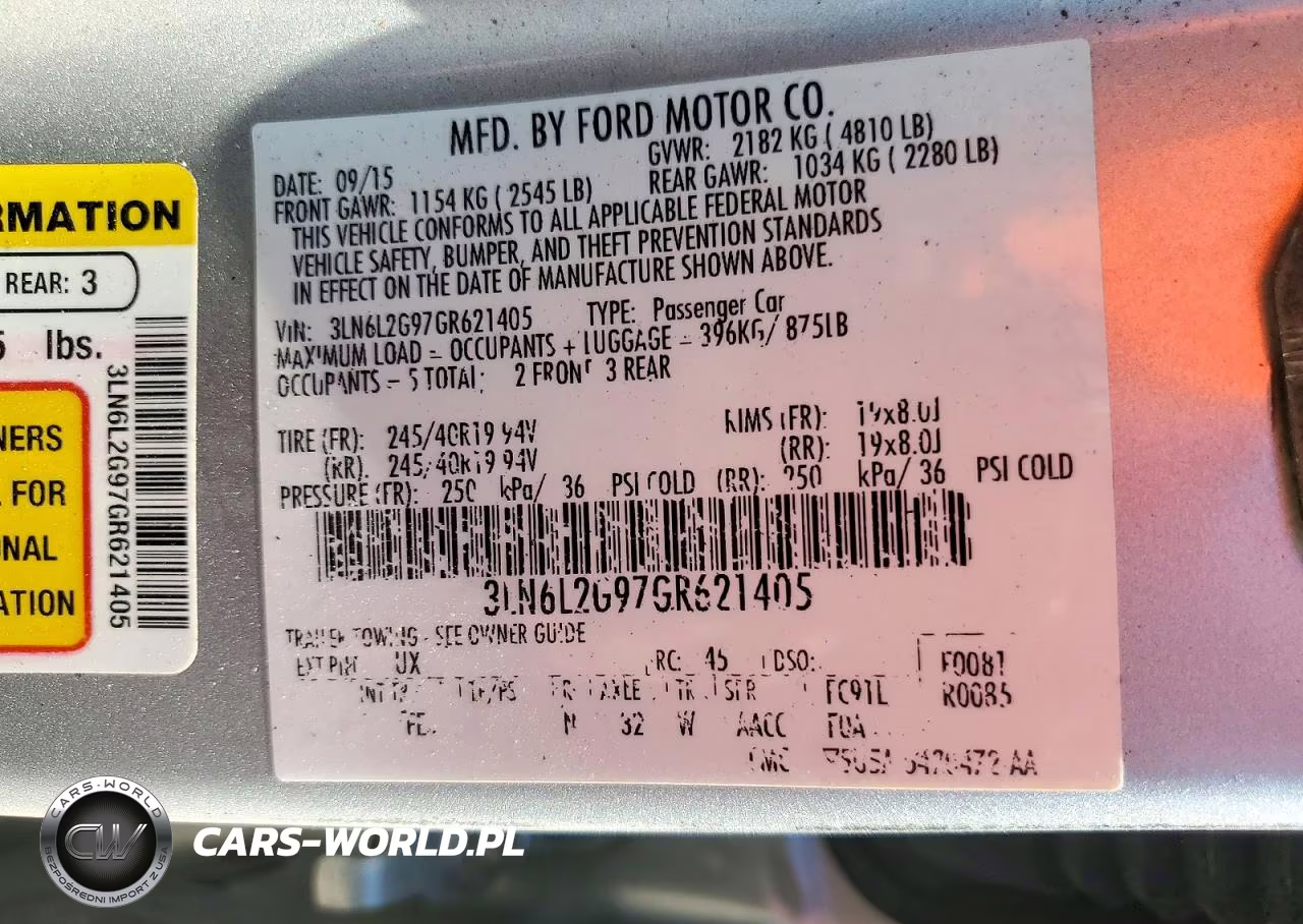 2016 Lincoln Mkz VIN:3LN6L2G97GR621405 - 12