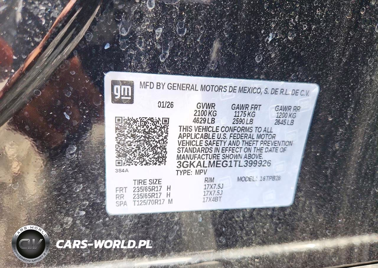 2026 GMC Terrain Elevation VIN:3GKALMEG1TL399926 - 13