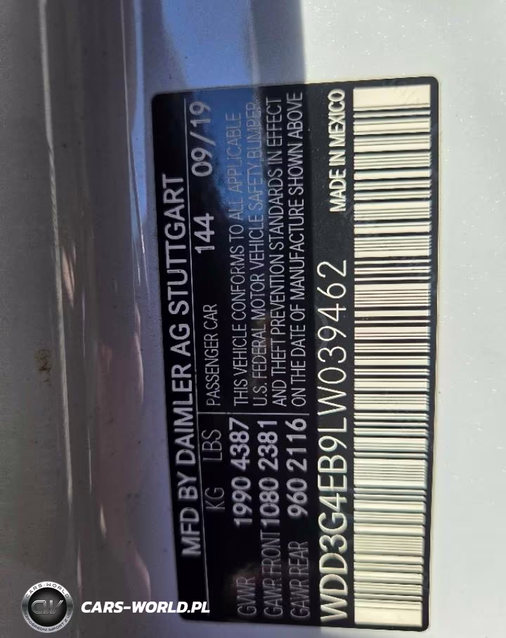 2020 Mercedes-Benz A 220 VIN:WDD3G4EB9LW039462 - 10
