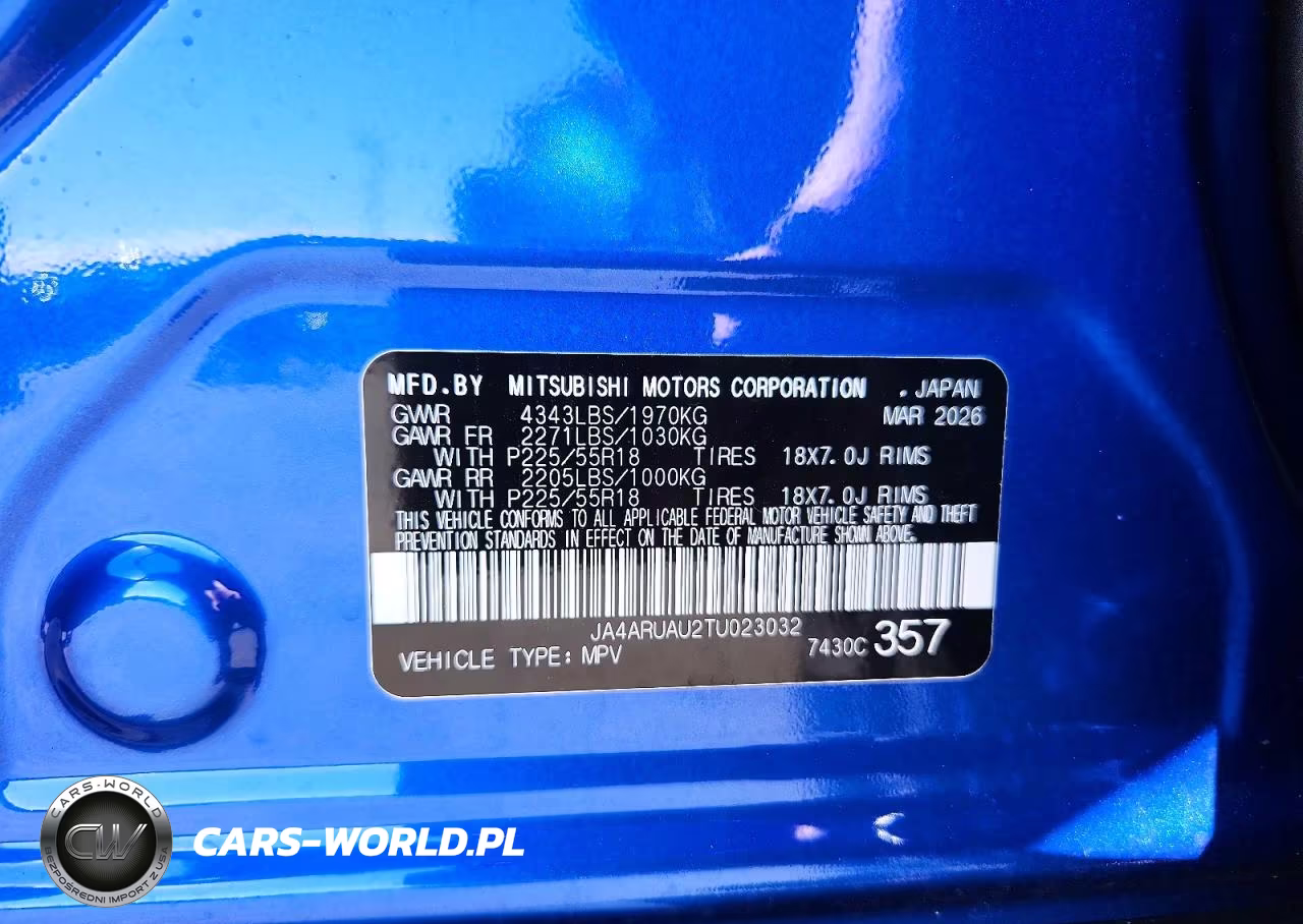 2026 Mitsubishi Outlander Sport S-Se VIN:JA4ARUAU2TU023032 - 13