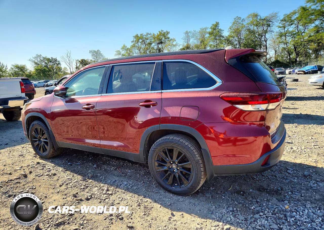 2019 Toyota Highlander Se VIN:5TDJZRFH5KS601609 - 2
