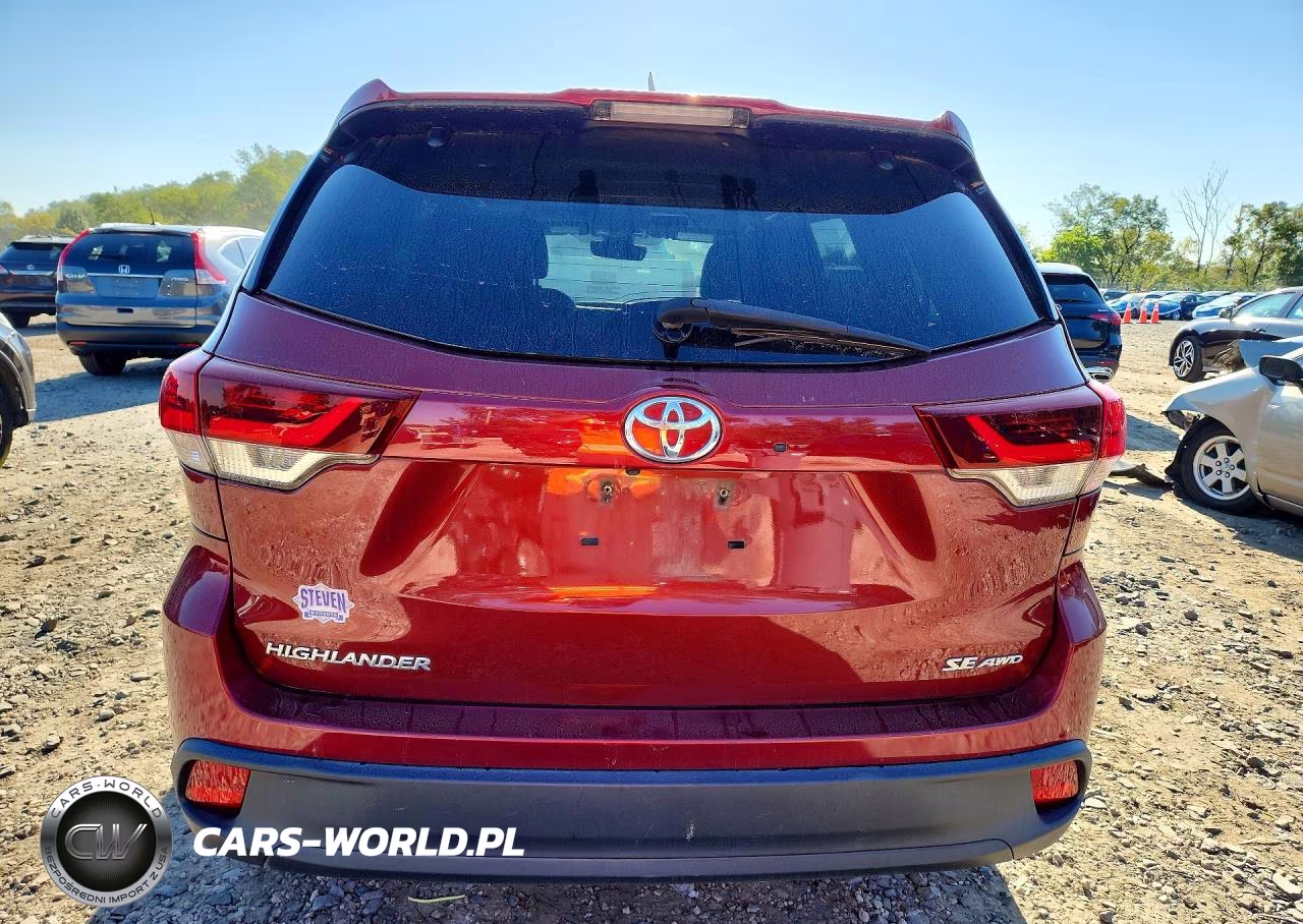 2019 Toyota Highlander Se VIN:5TDJZRFH5KS601609 - 6