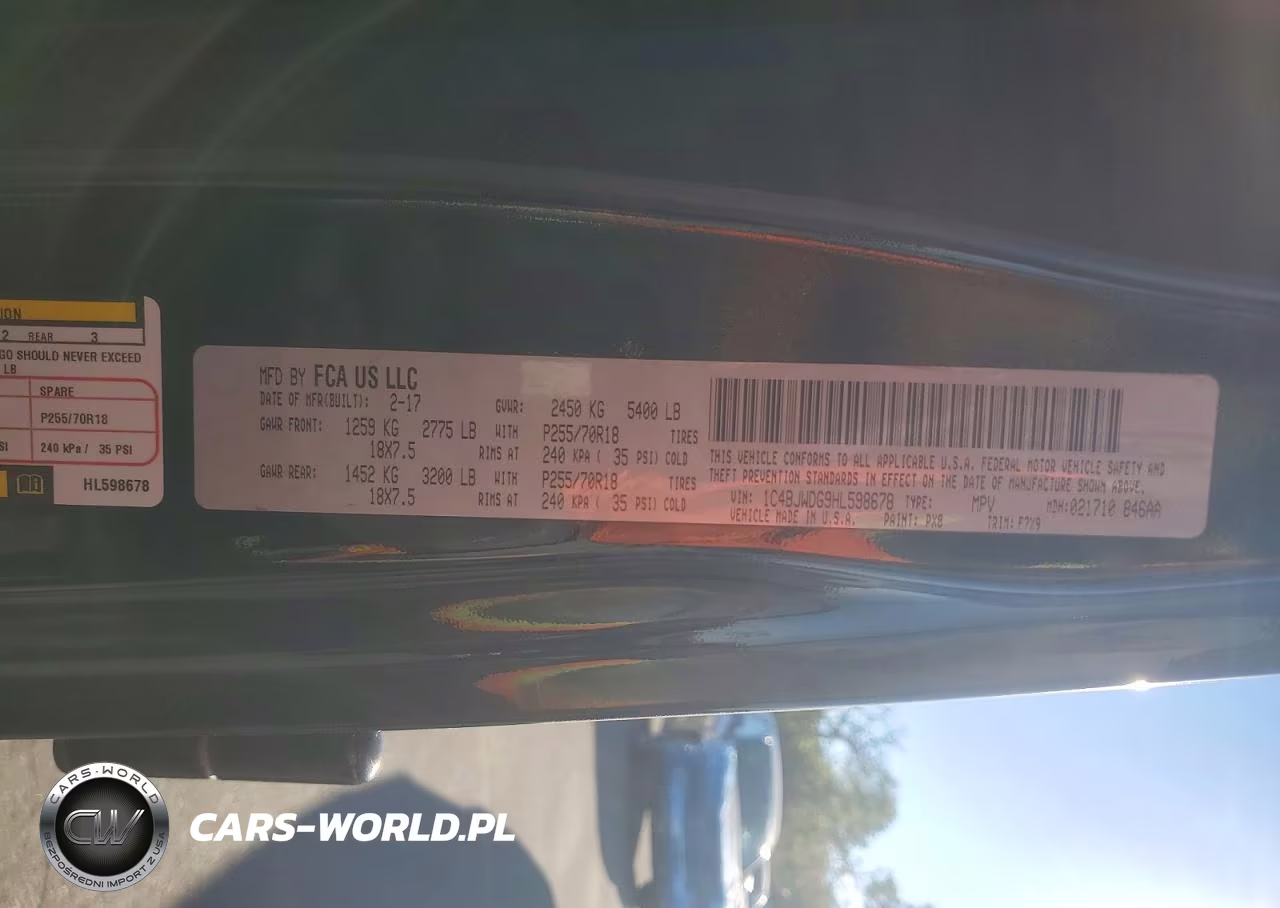 2017 Jeep Wrangler Unlimited Sport VIN:1C4BJWDG9HL598678 - 13