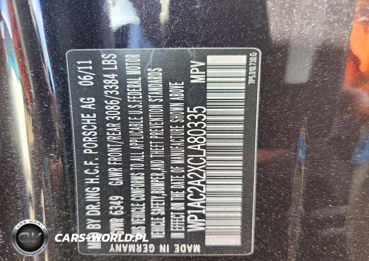 2012 Porsche Cayenne Turbo VIN:WP1AC2A2XCLA80335 - 13