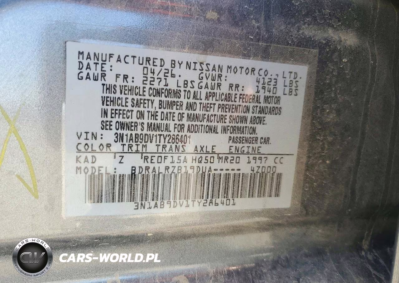 2026 Nissan Sentra Sr VIN:3N1AB9DV1TY286401 - 12