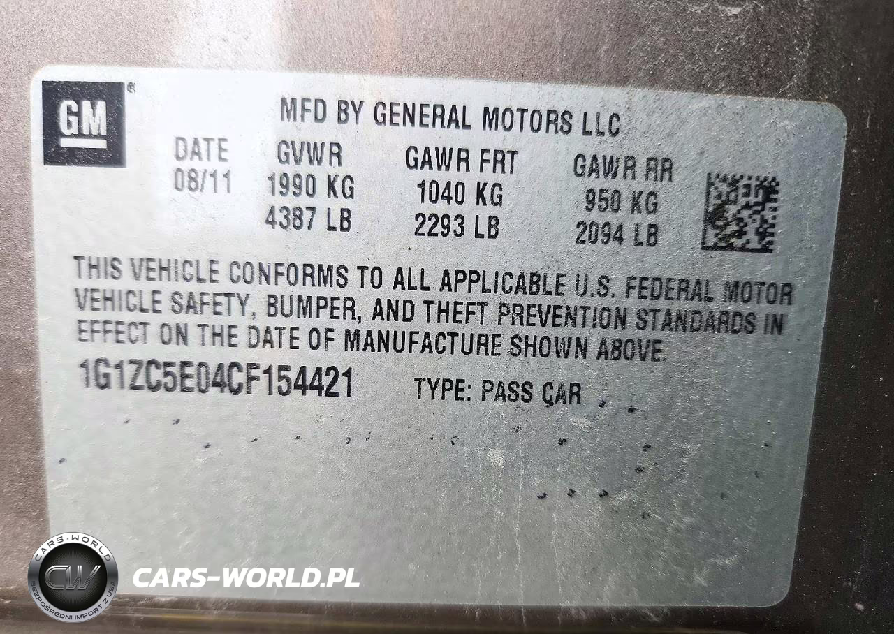 2012 Chevrolet Malibu 1Lt VIN:1G1ZC5E04CF154421 - 12