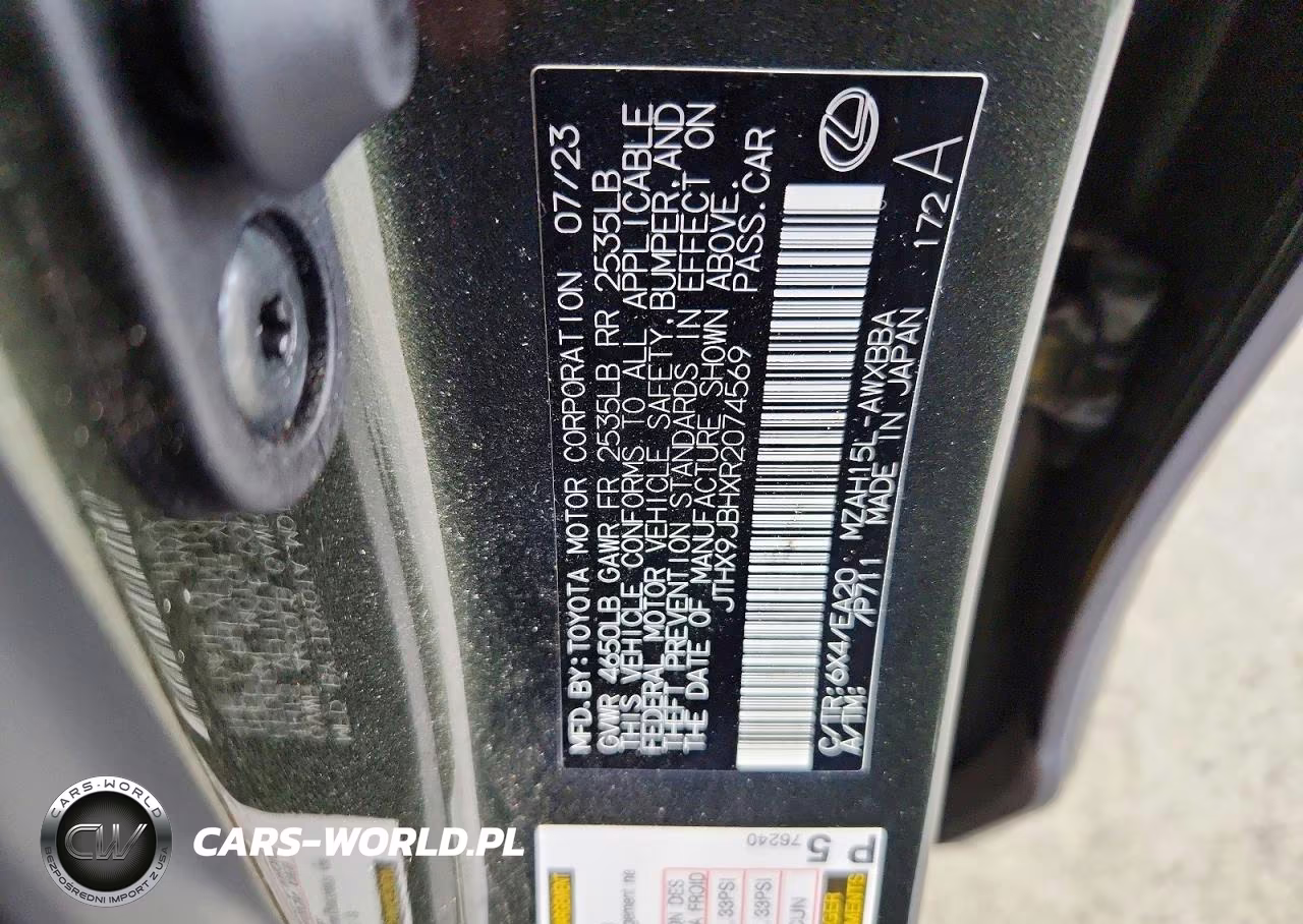 2024 Lexus Ux 250H Base VIN:JTHX9JBHXR2074569 - 13