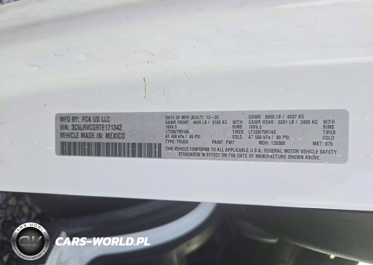 2026 Ram Promaster 2500 Delivery Van VIN:3C6LRVCG9TE171342 - 13