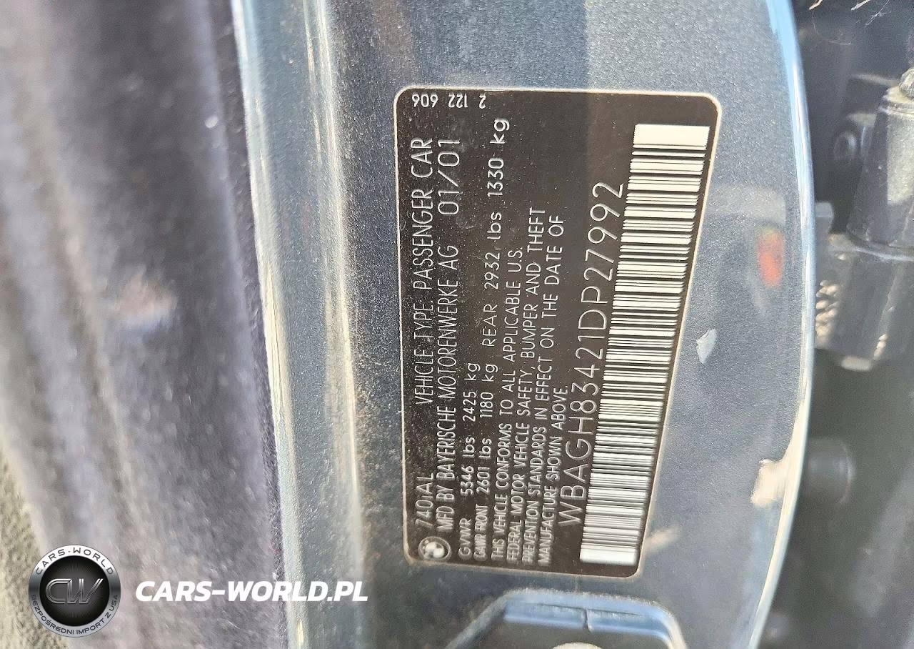 2001 BMW 740 Il VIN:WBAGH83421DP27992 - 12