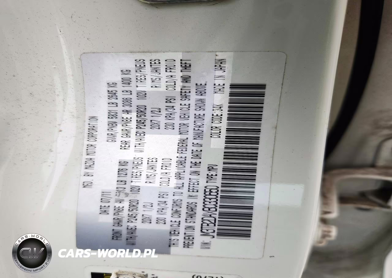 2011 Mazda Cx-9 VIN:JM3TB2DAXB0330650 - 13