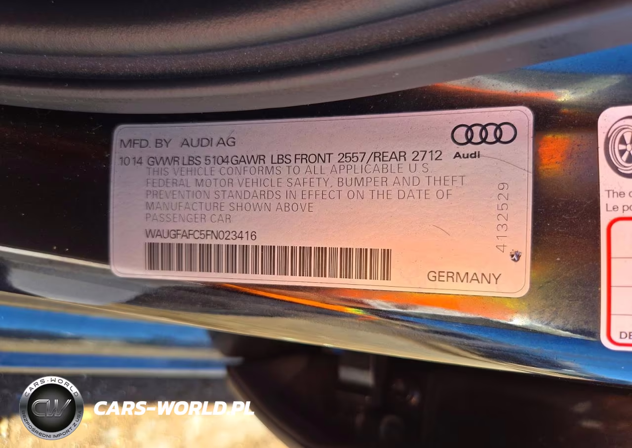 2015 Audi A6 Premium Plus VIN:WAUGFAFC5FN023416 - 12