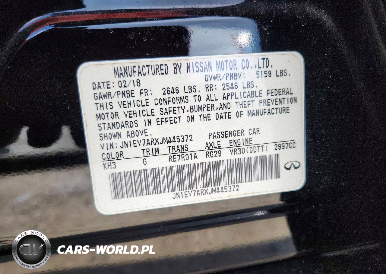 2018 Infiniti Q50 3.0T Luxe VIN:JN1EV7ARXJM445372 - 12