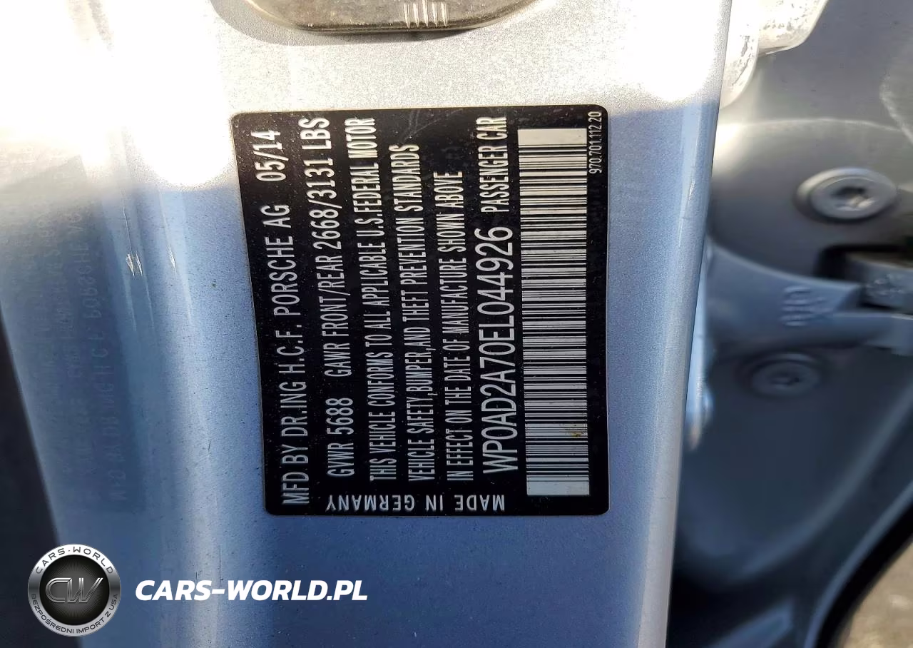 2014 Porsche Panamera S Hybrid VIN:WP0AD2A70EL044926 - 12