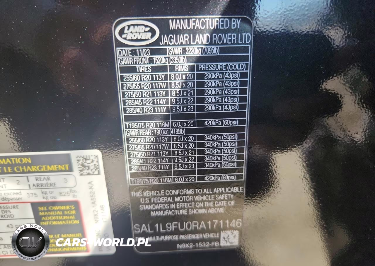 2024 Land Rover Range Rover Sport Dynamic Se VIN:SAL1L9FU0RA171146 - 13
