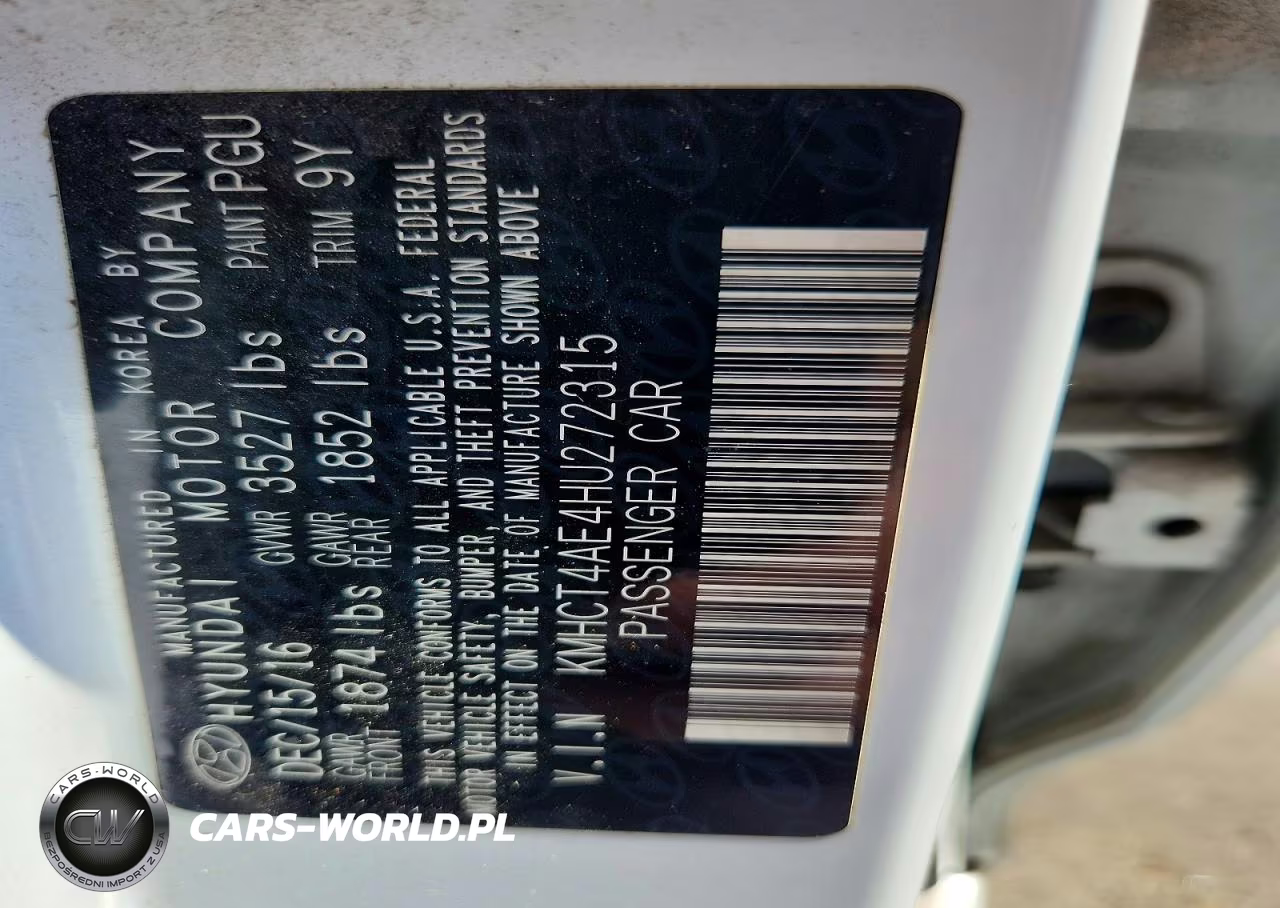 2017 Hyundai Accent Se VIN:KMHCT4AE4HU272315 - 12
