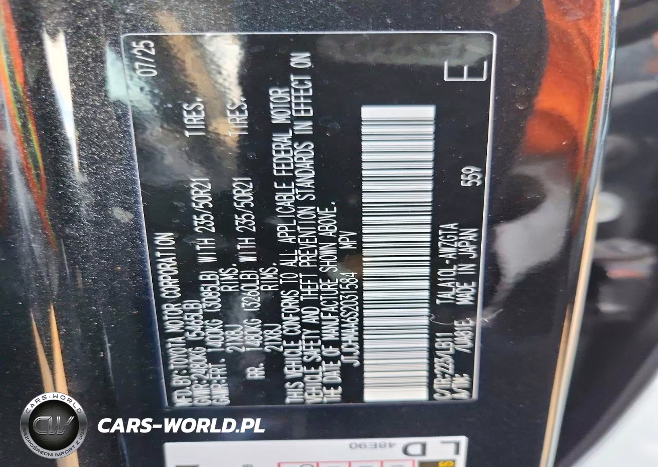 2025 Lexus Rx 350 Premium+ VIN:JTJCHMAA6S2031584 - 14
