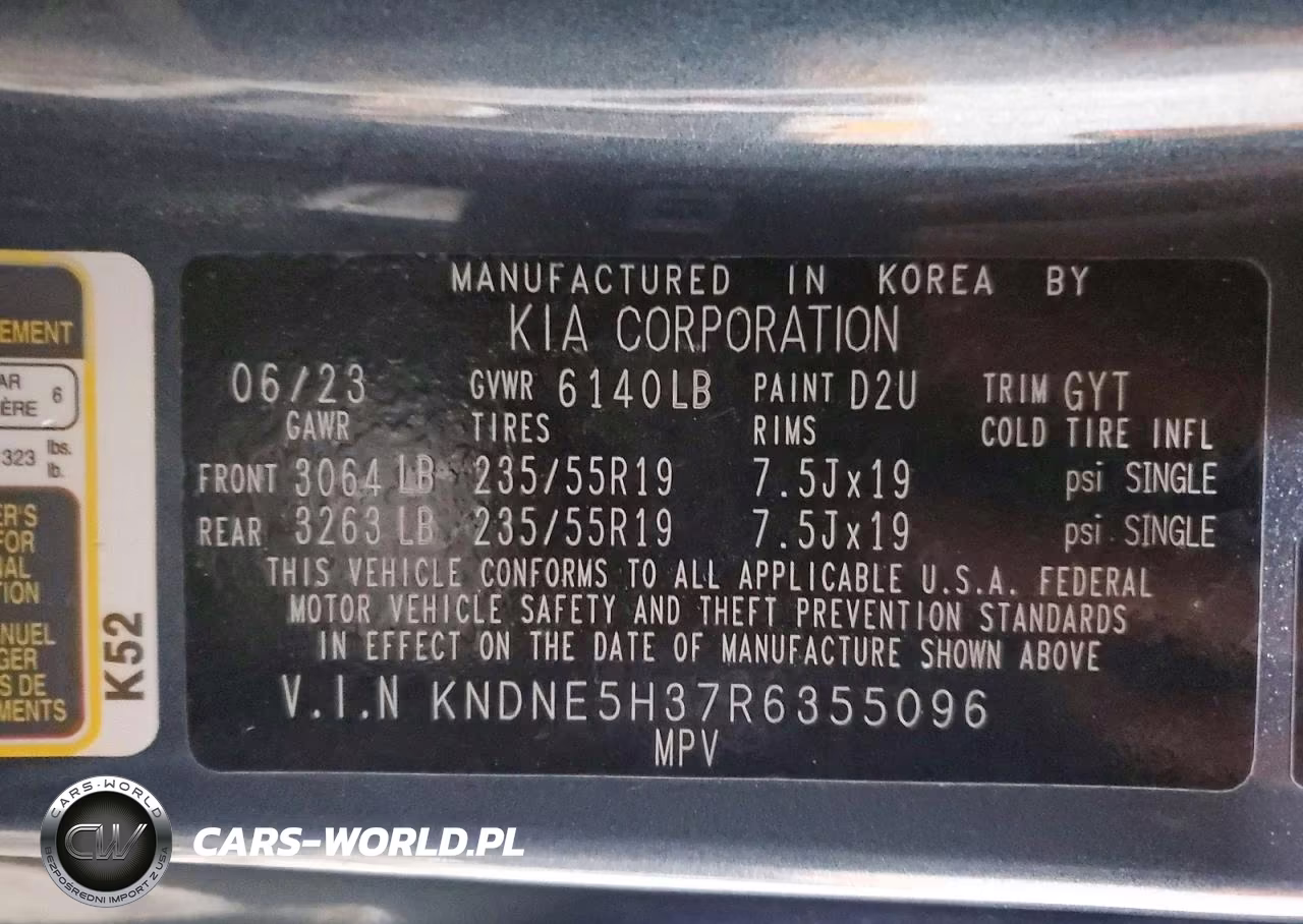 2024 Kia Carnival Sx VIN:KNDNE5H37R6355096 - 14