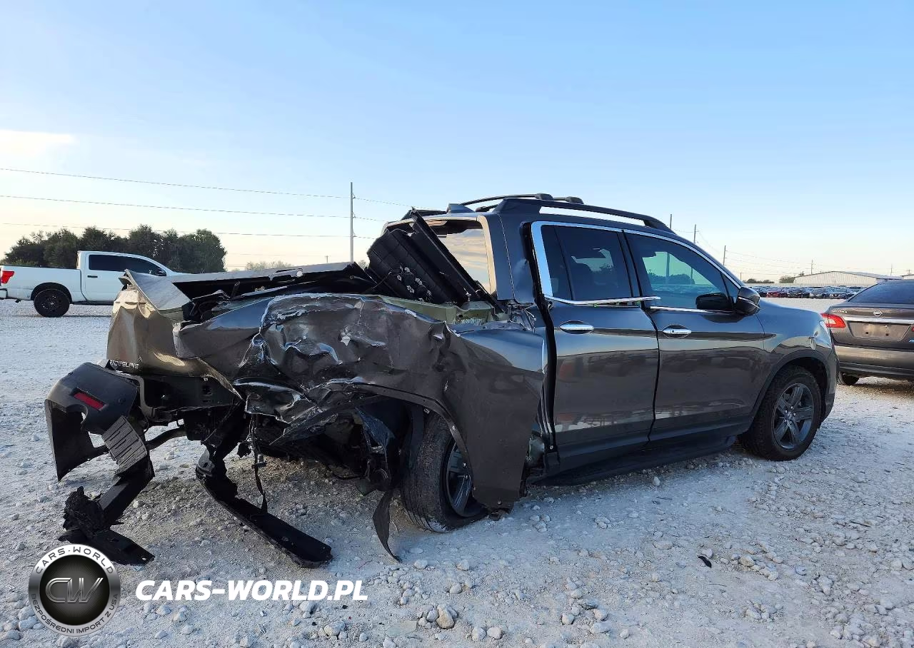 2022 Honda Ridgeline Rtl VIN:5FPYK3F79NB000484 - 3