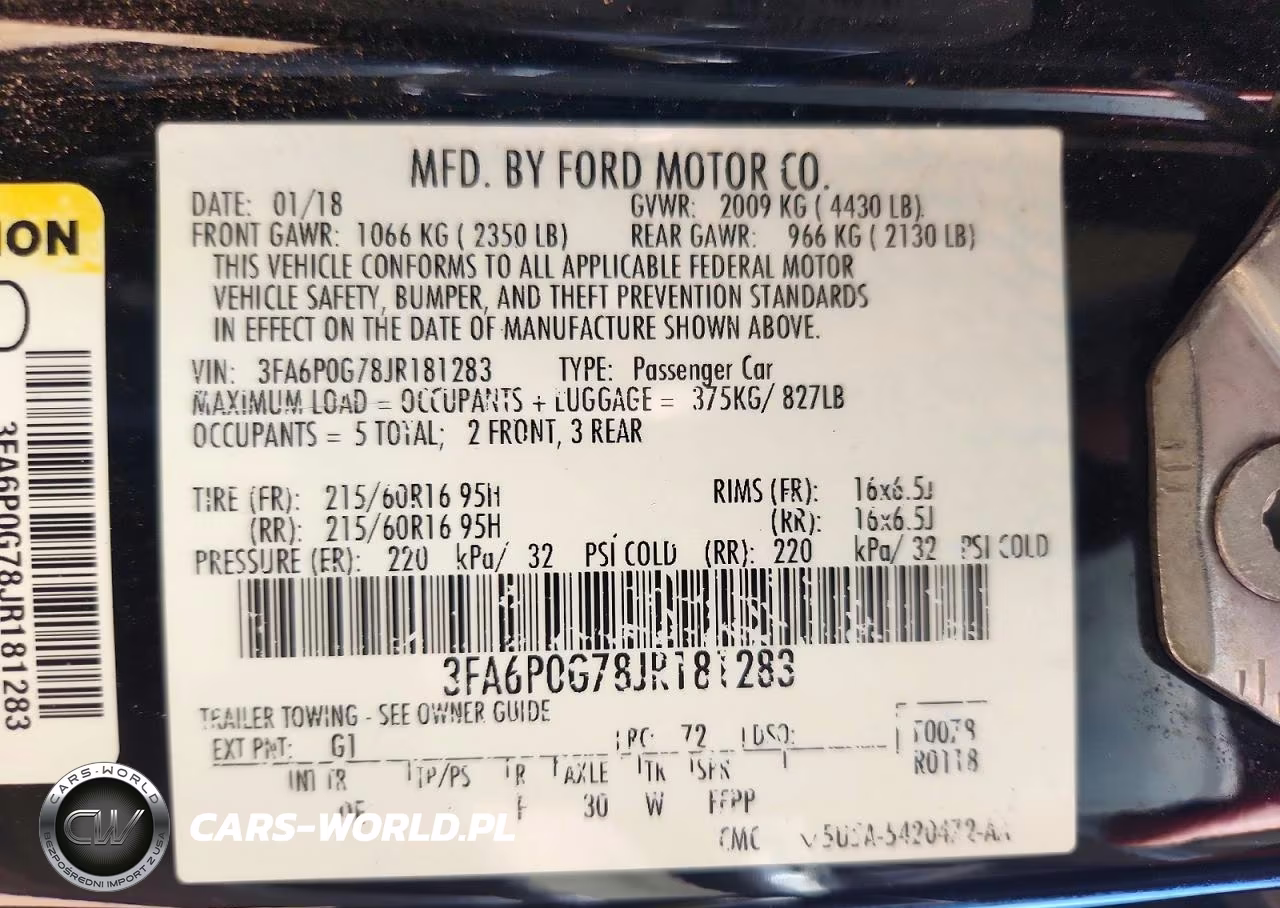 2018 Ford Fusion S VIN:3FA6P0G78JR181283 - 13