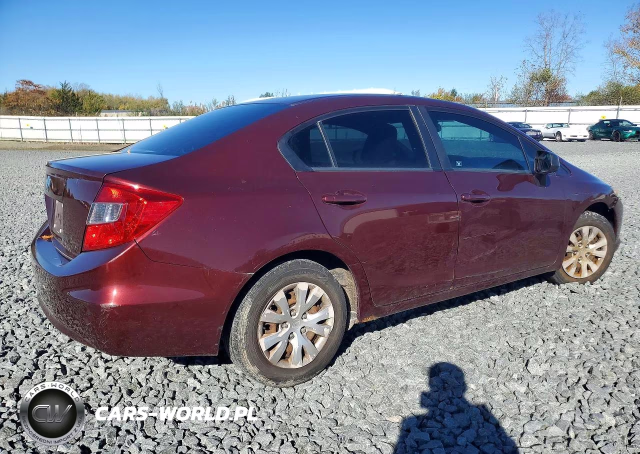 2012 Honda Civic Lx VIN:19XFB2F55CE095587 - 3
