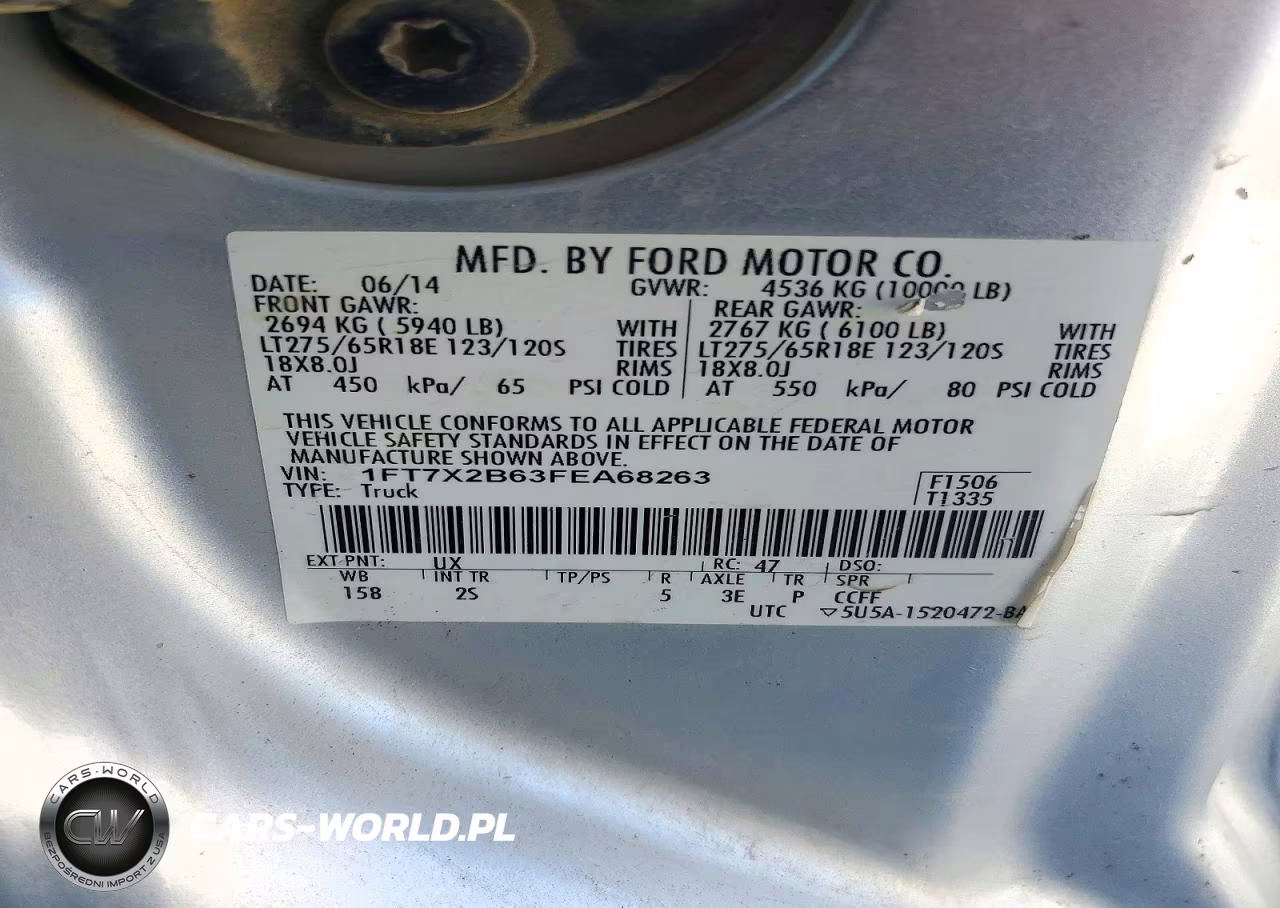 2015 Ford F250 Super Duty VIN:1FT7X2B63FEA68263 - 12