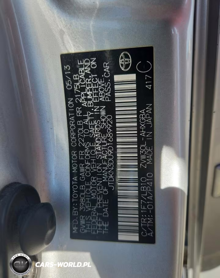 2013 Toyota Prius Four VIN:JTDKN3DU9D1689920 - 12