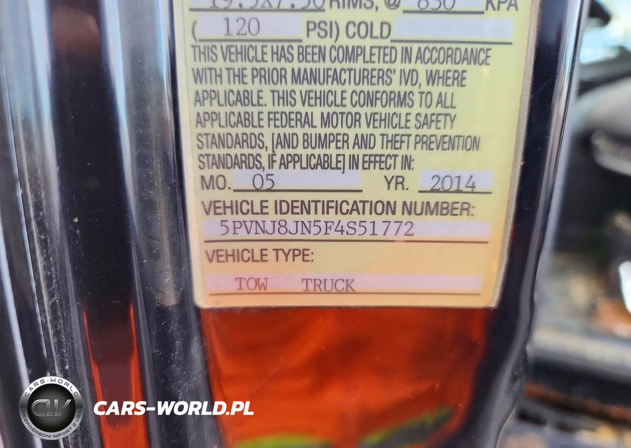 2015 Hino 258-268 - Box Truck VIN:5PVNJ8JN5F4S51772 - 11