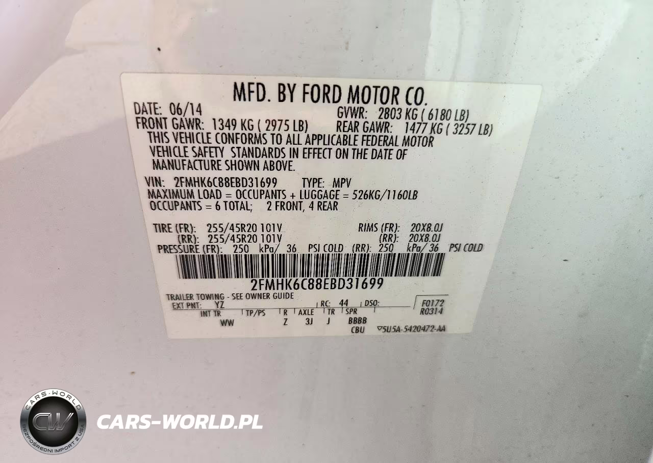 2014 Ford Flex Sel VIN:2FMHK6C88EBD31699 - 13