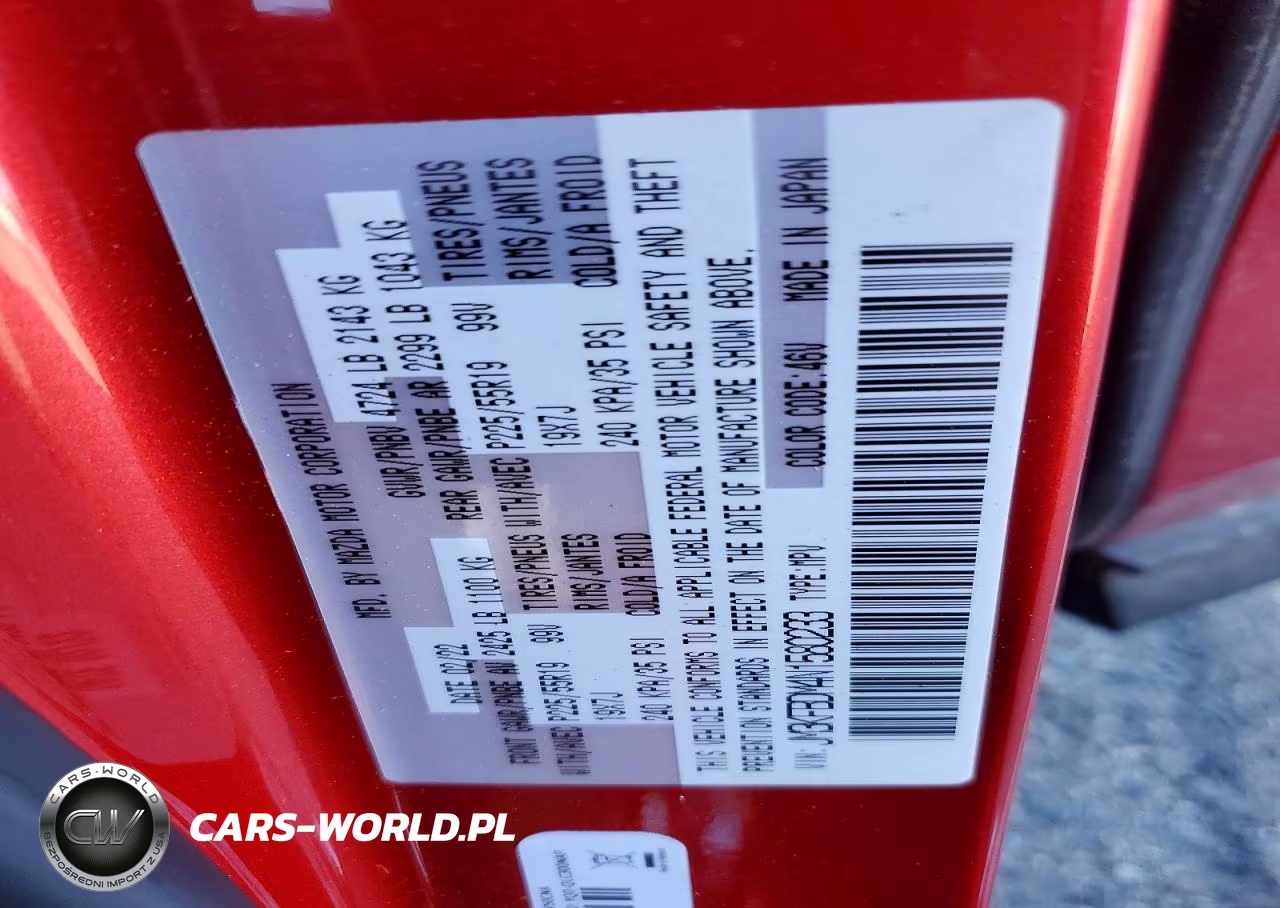 2022 Mazda Cx-5 Premium VIN:JM3KFBDM4N1580233 - 14