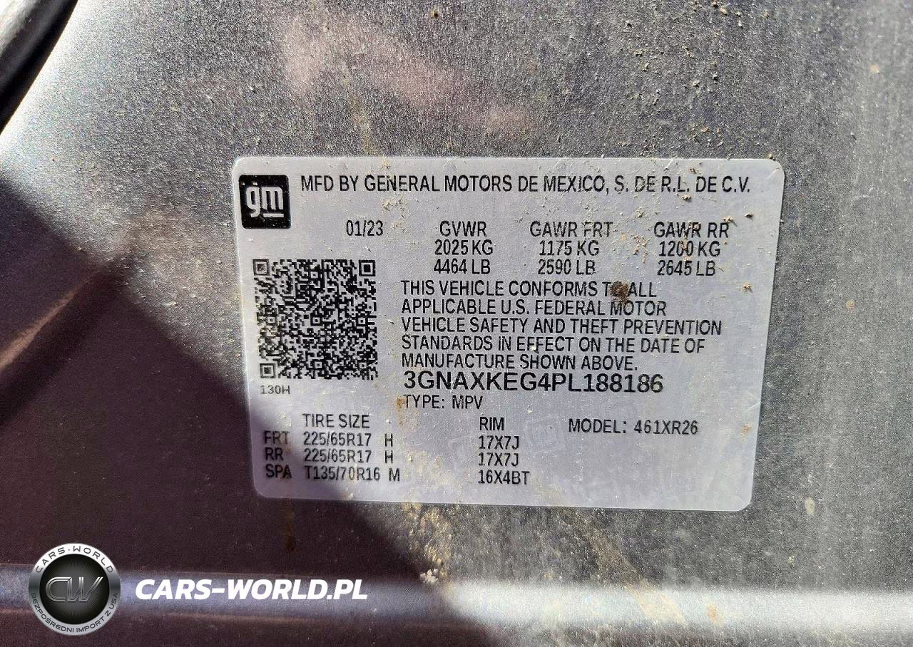 2023 Chevrolet Equinox Lt VIN:3GNAXKEG4PL188186 - 13