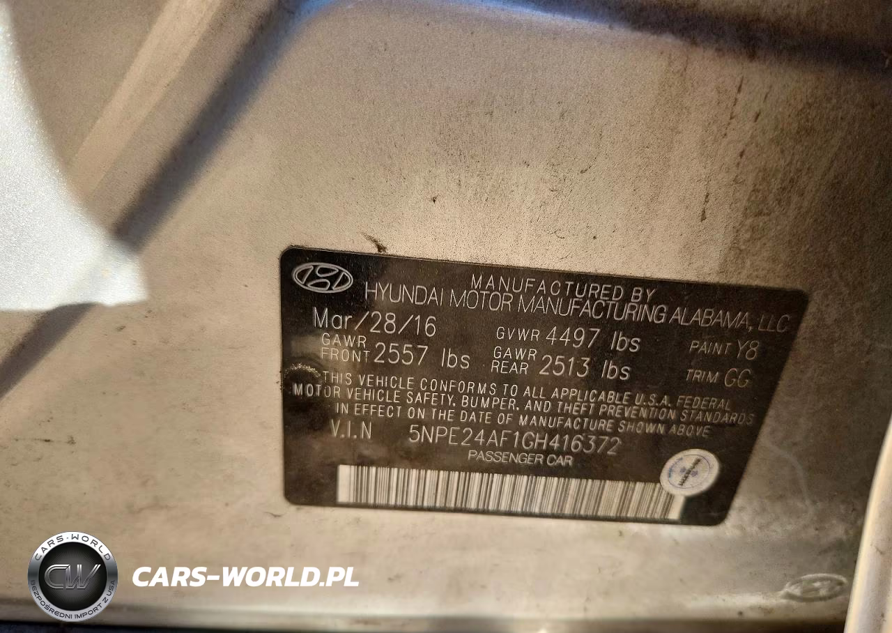 2016 Hyundai Sonata Se VIN:5NPE24AF1GH416372 - 12