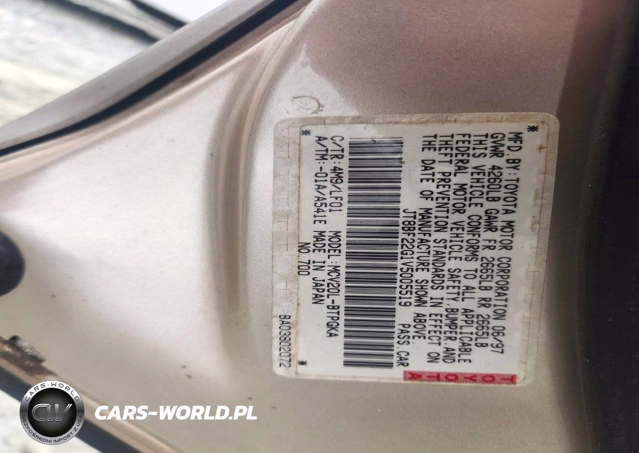 1997 Lexus Es 300 VIN:JT8BF22G1V5005519 - 13