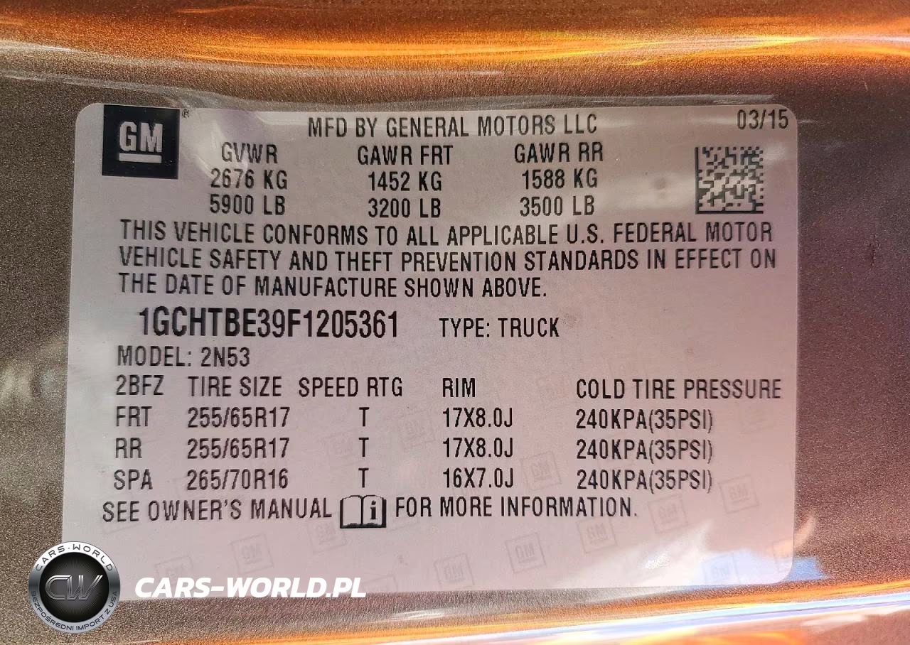2015 Chevrolet Colorado Lt VIN:1GCHTBE39F1205361 - 13
