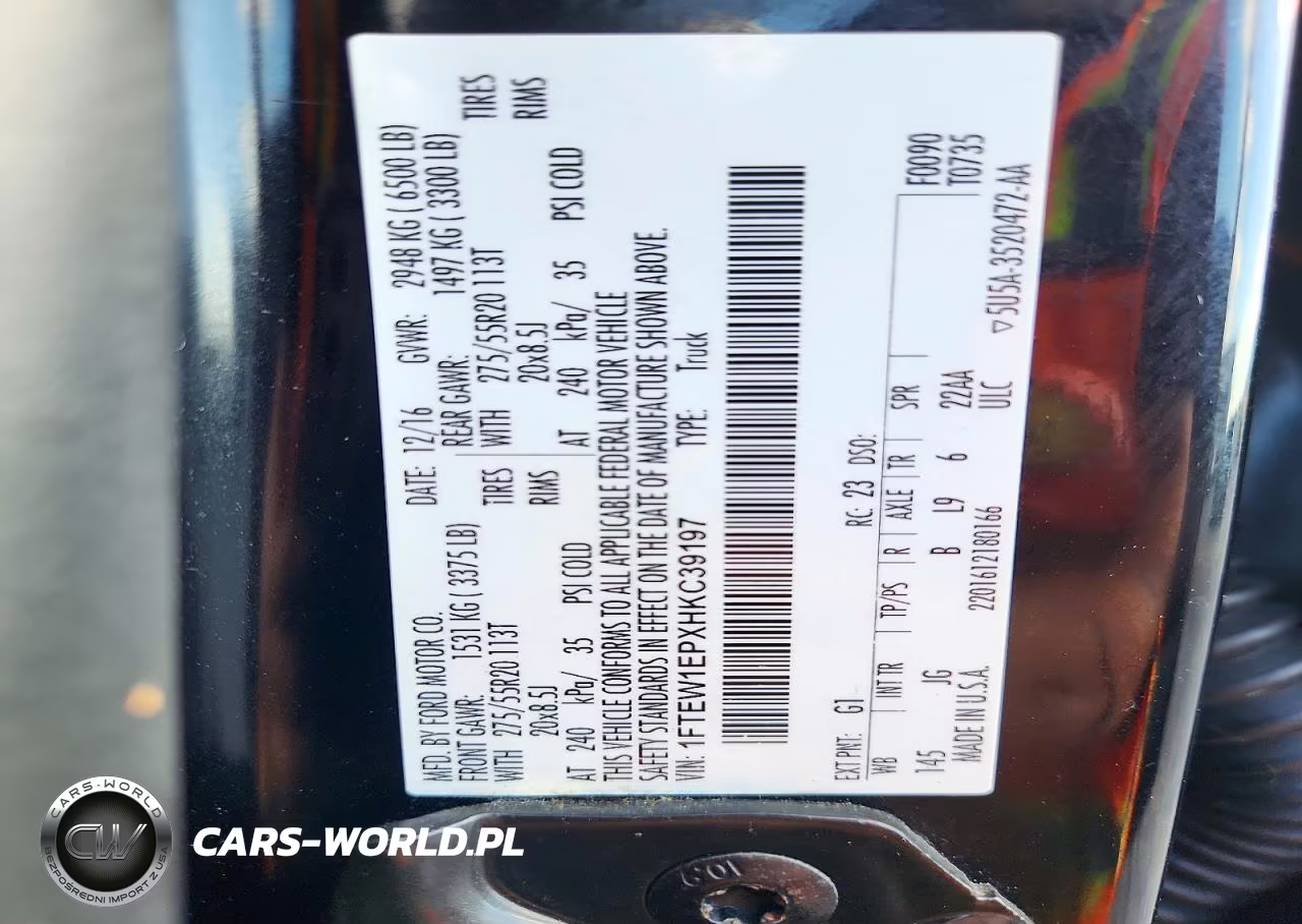 2017 Ford F150 Supercrew VIN:1FTEW1EPXHKC39197 - 12