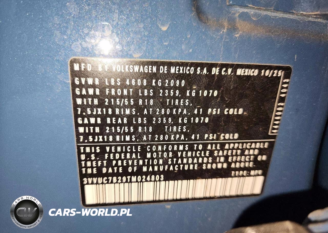 2026 Volkswagen Taos Se VIN:3VVUC7B29TM024803 - 13