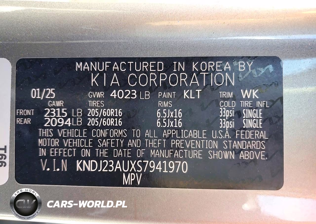 2025 Kia Soul Lx VIN:KNDJ23AUXS7941970 - 12