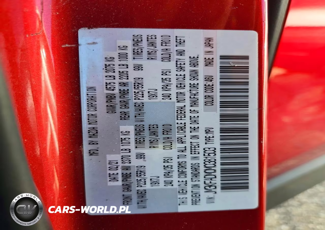 2021 Mazda Cx-5 Grand Touring VIN:JM3KFADM0M0381503 - 13