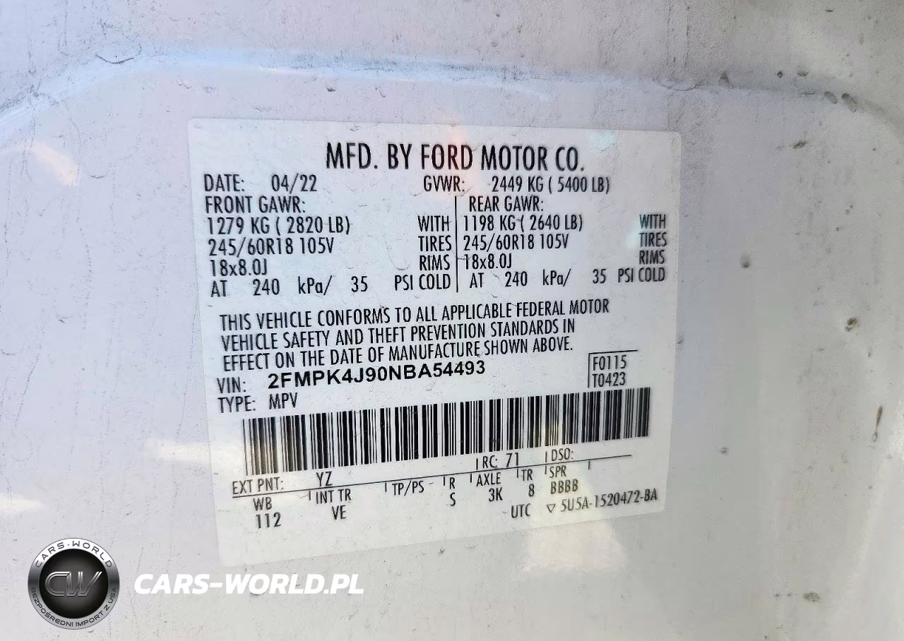 2022 Ford Edge Sel VIN:2FMPK4J90NBA54493 - 13