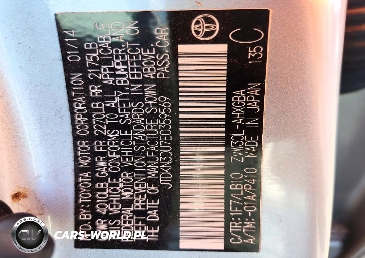 2014 Toyota Prius Four VIN:JTDKN3DU7E0359569 - 13