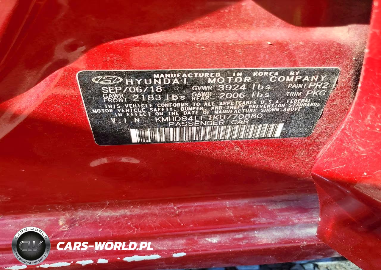 2019 Hyundai Elantra Sel VIN:KMHD84LF1KU770880 - 12