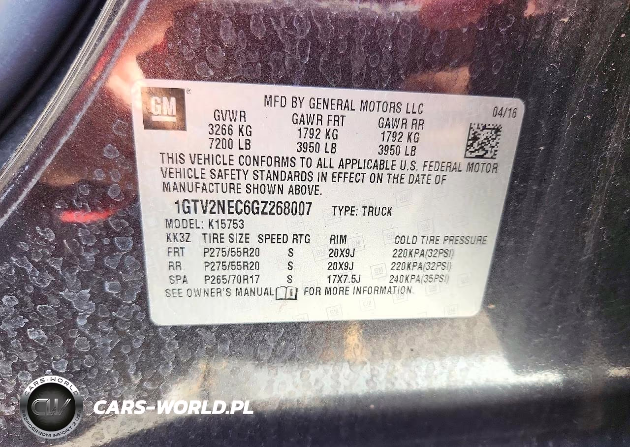 2016 GMC Sierra K1500 Slt VIN:1GTV2NEC6GZ268007 - 12